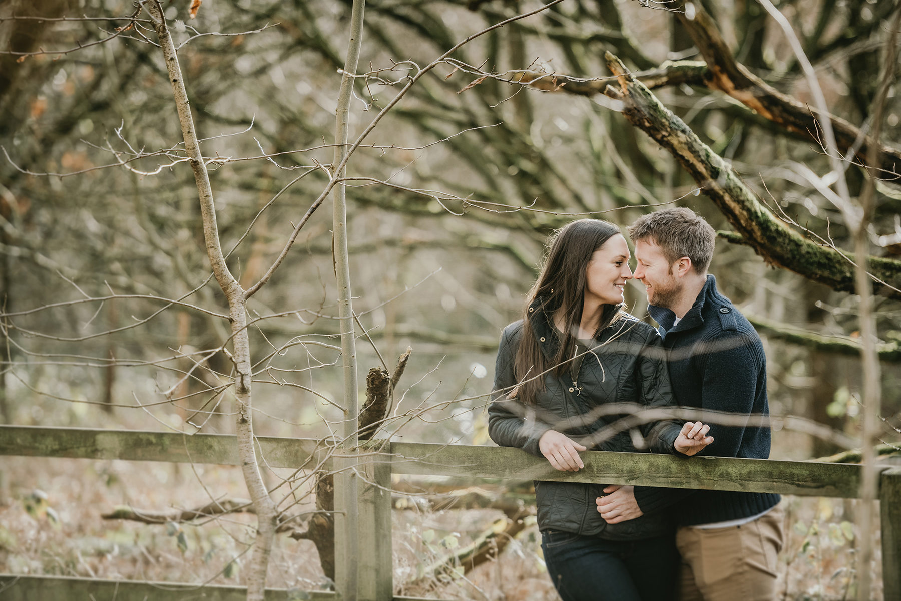 Homey Woodland Engagement Session in Manchester Gary Anderson09