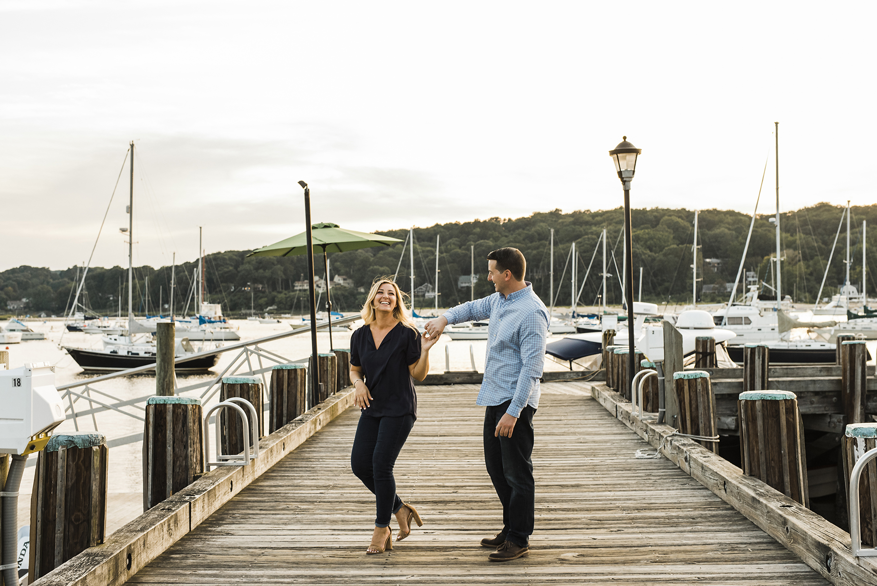 Hometown Sweethearts Seaside New York Engagement Session
