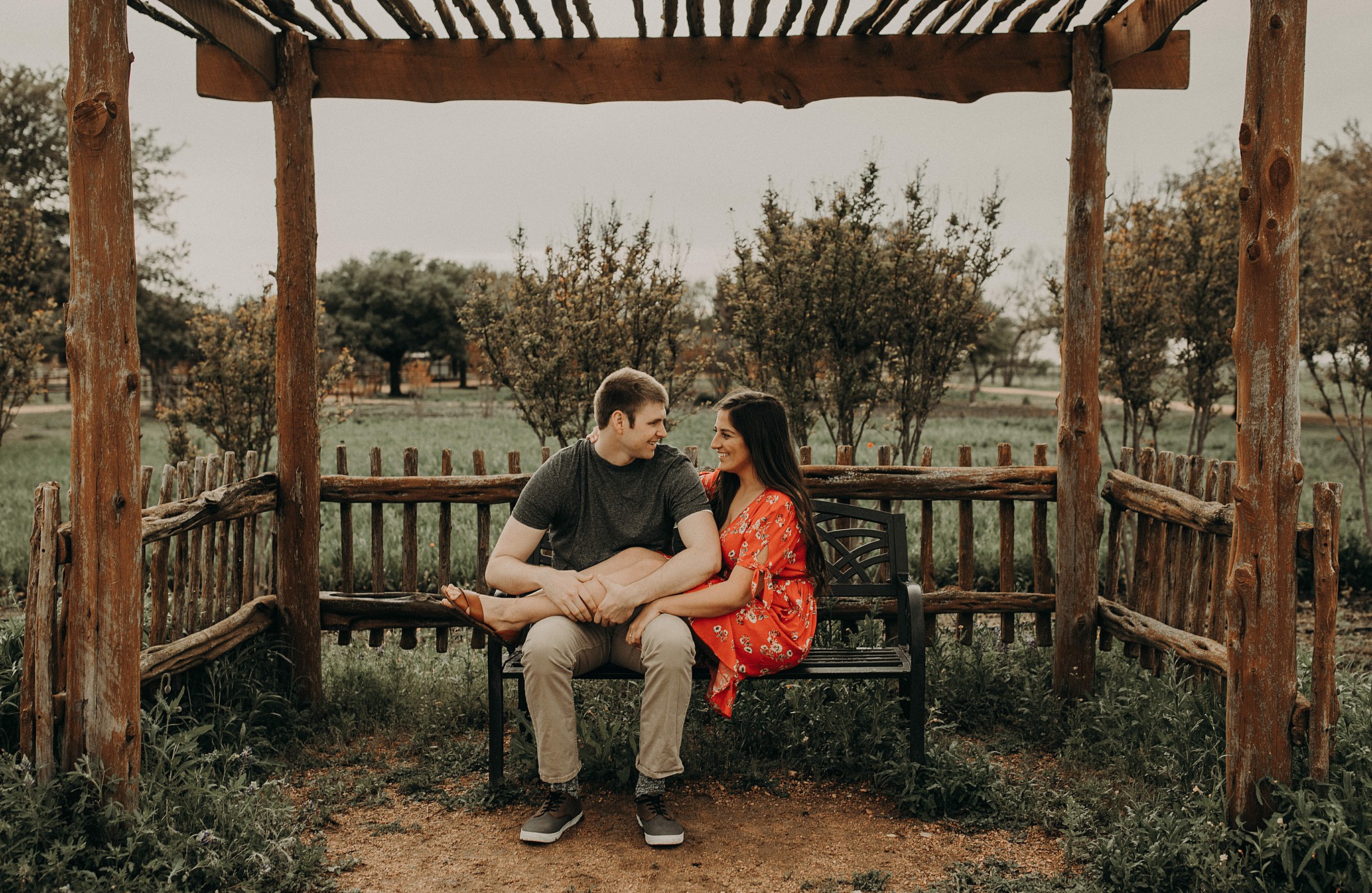 Texan Wildflower Field Engagement Session