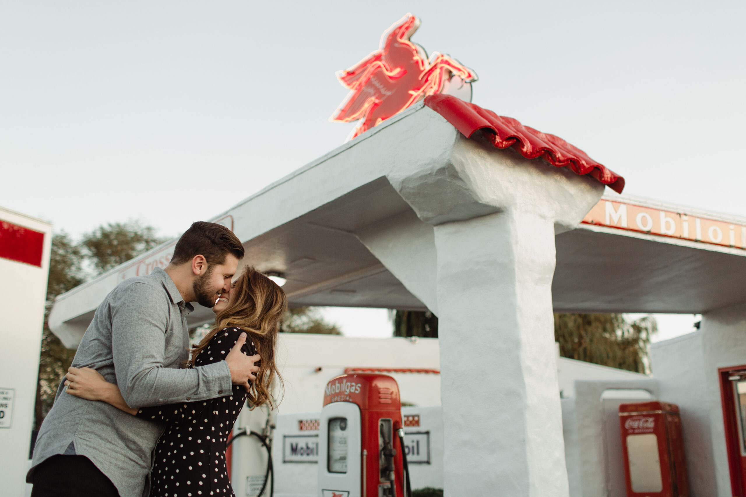 ‘A Star is Born’-Inspired, Retro Diner Engagement Session