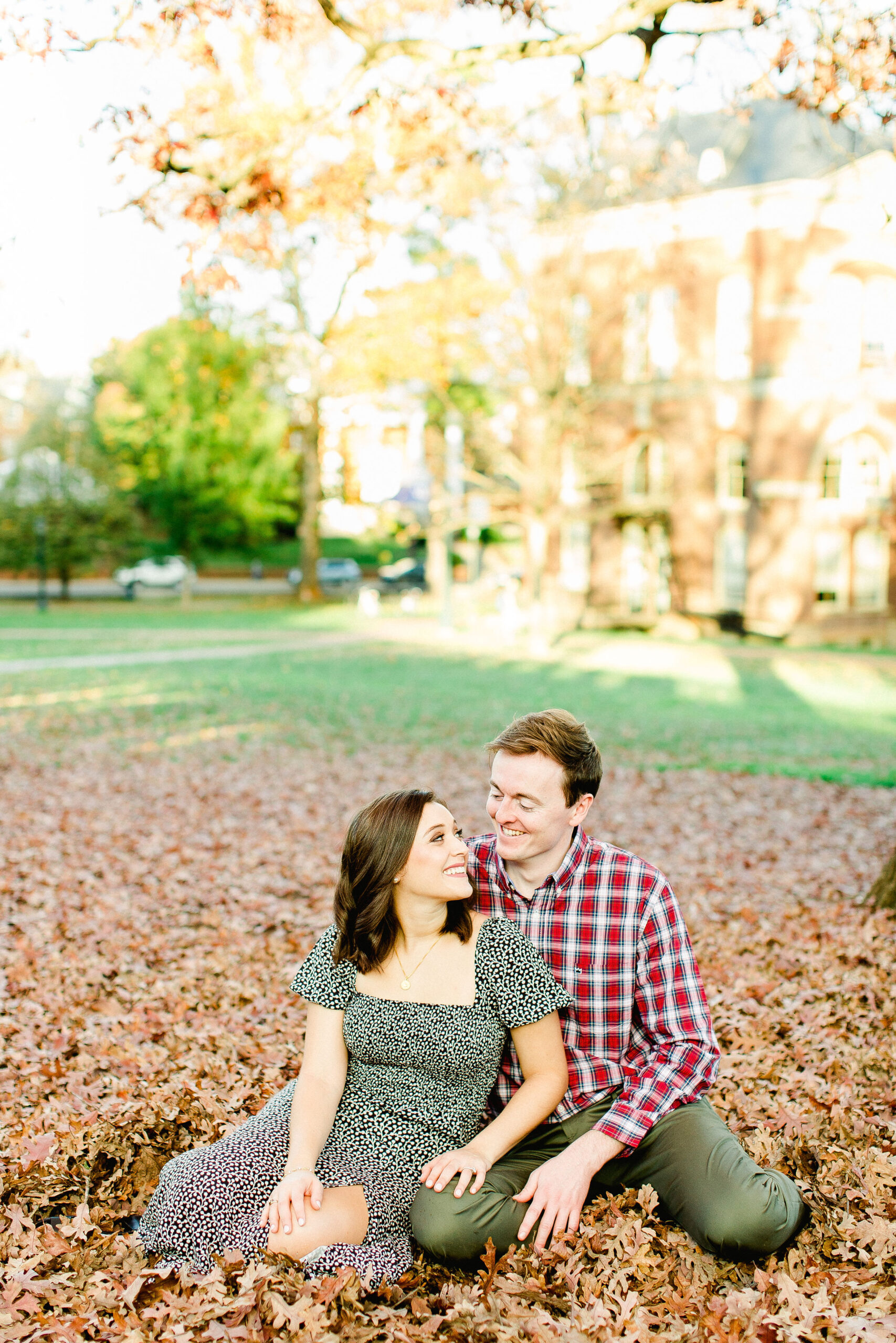 Fall Fun Engagement Session in Charlottesville | Popped Blog