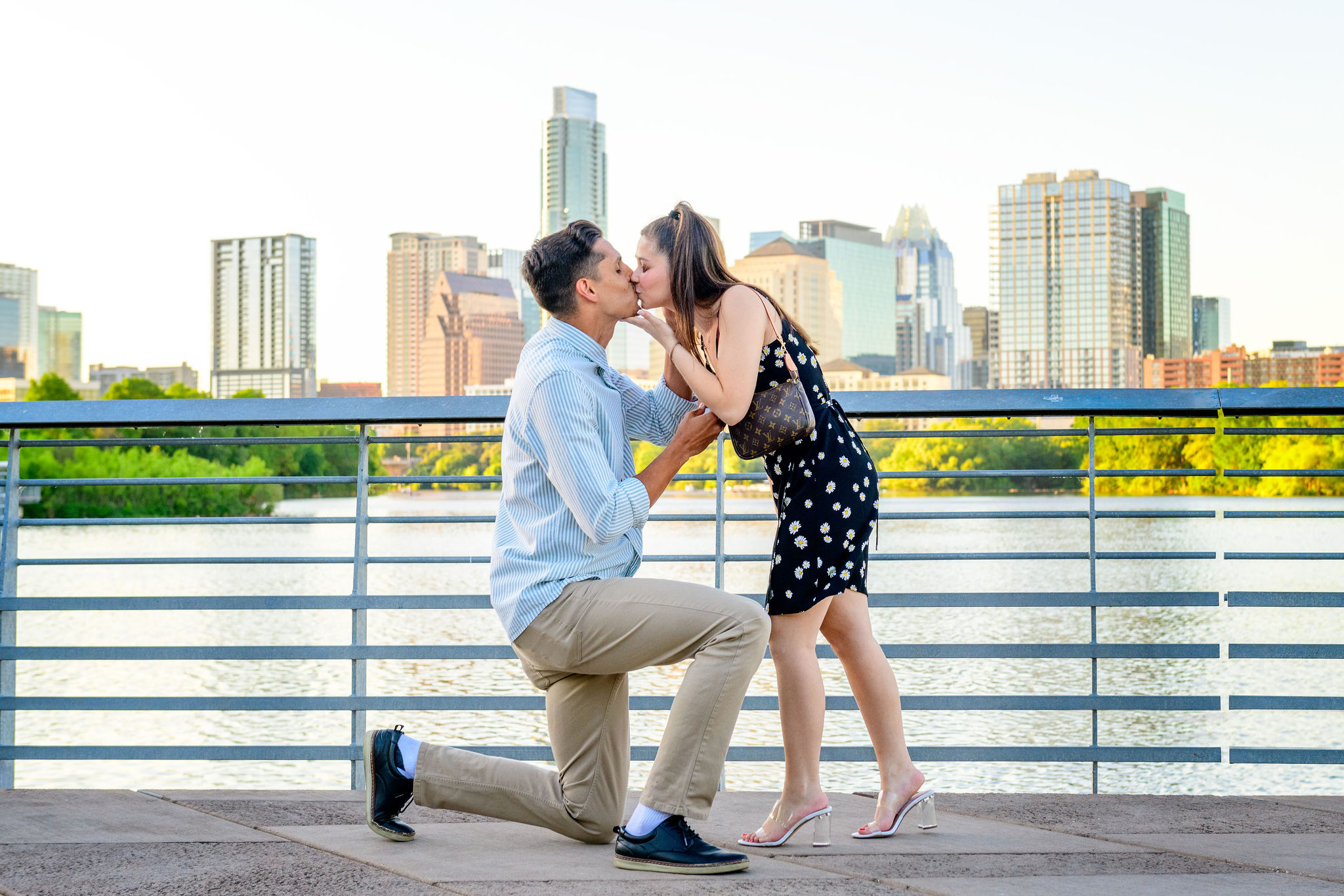 Surprise Proposal Kiss