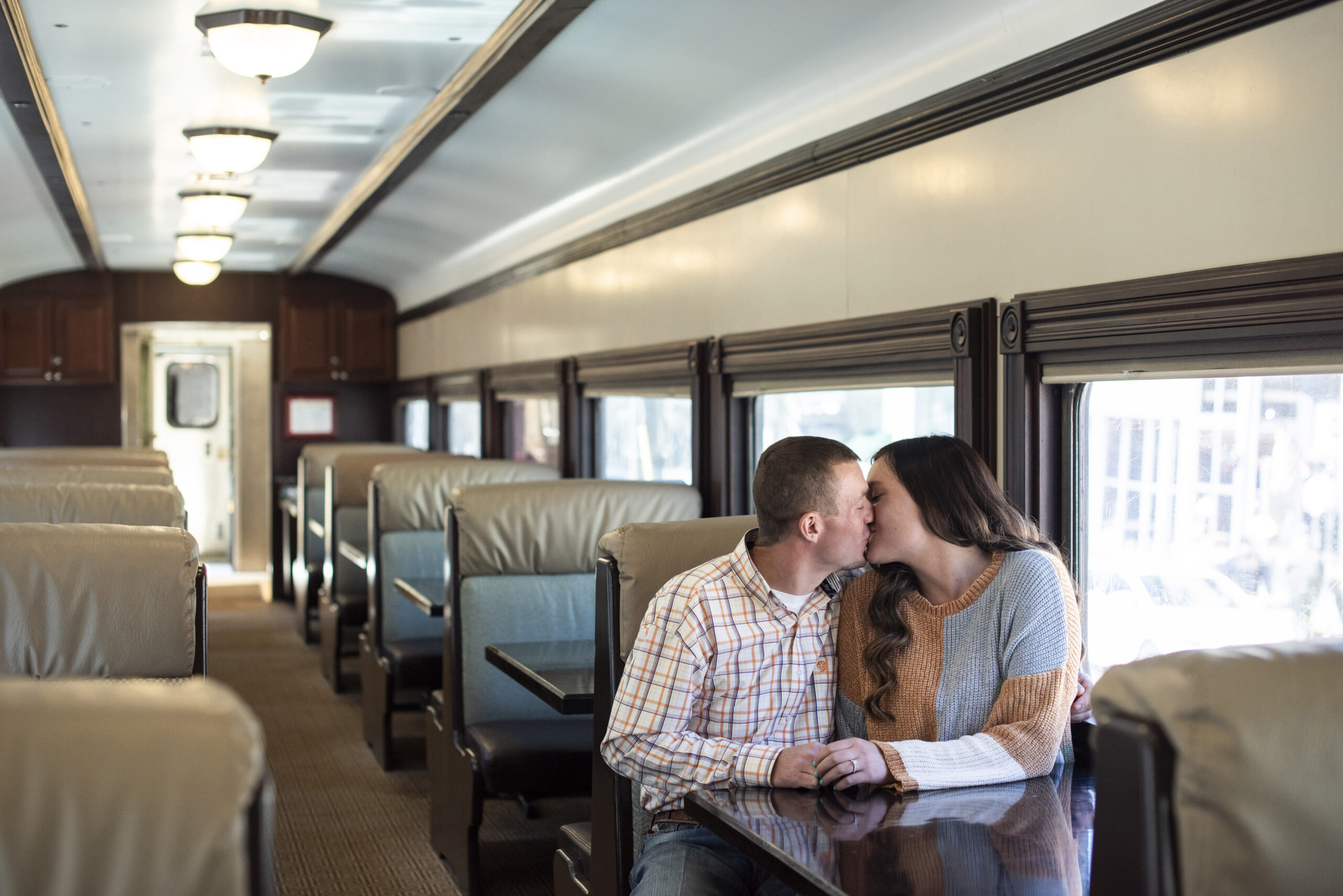 Train Ride Proposal in the Mountains | Popped Blog